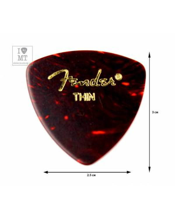 FENDER 346 SHELL THIN Набір медіаторів