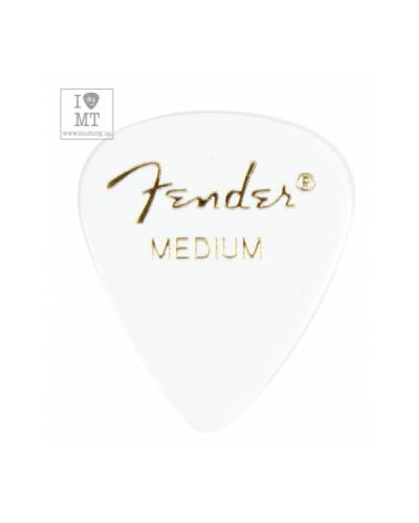 FENDER 351 WHITE PICK GROSS MEDIUM Медіатор