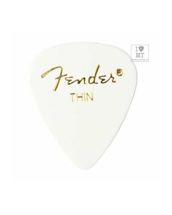 FENDER 351 WHITE PICK 1 GROSS THIN Медіатор