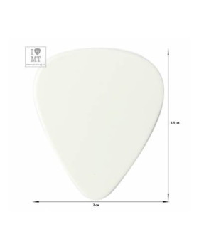 FENDER 351 WHITE PICK 1 GROSS THIN Медіатор-foto2