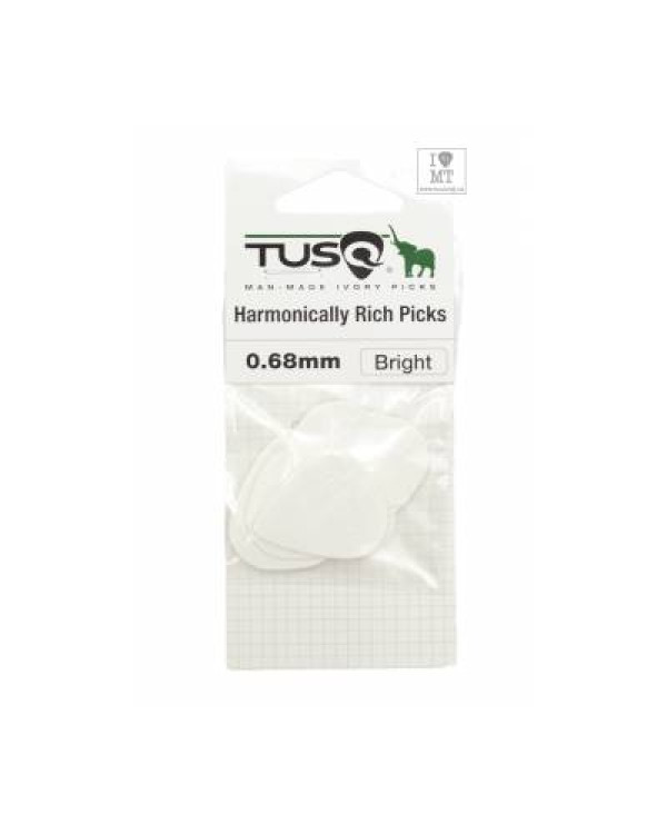 GRAPH TECH PQP-0068-W6 Туск Standard Pick .68mm White (Bright) - 6 Pack Набір медіаторів
