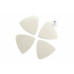 GRAPH TECH PQP-0401-W4 Туск Bi-Angle Pick 1mm White (Bright) 4 Pack Набір медіаторів