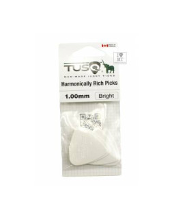 GRAPH TECH PQP-0401-W4 Туск Bi-Angle Pick 1mm White (Bright) 4 Pack Набір медіаторів-foto4