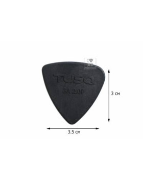 GRAPH TECH PQP-0402-G4 Туск Bi-Angle Pick 2mm Gray (Deep) 4 Pack Набір медіаторів-foto3