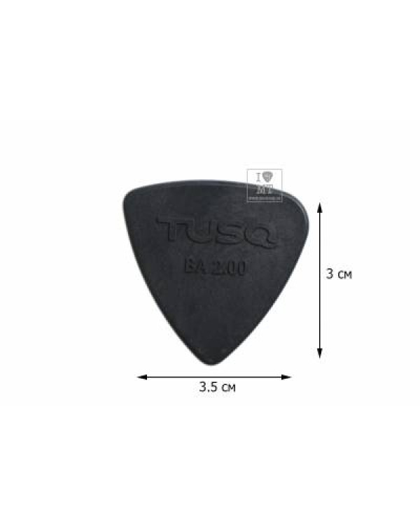 GRAPH TECH PQP-0402-G4 Туск Bi-Angle Pick 2mm Gray (Deep) 4 Pack Набір медіаторів