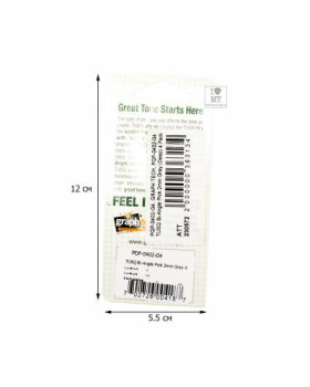 GRAPH TECH PQP-0402-G4 Туск Bi-Angle Pick 2mm Gray (Deep) 4 Pack Набір медіаторів-foto5