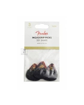 FENDER MOJO GRIP 3 PACK TORT THIN Набір медіаторів-foto5