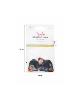 FENDER MOJO GRIP 3 PACK TORTOISE MEDIUM Набір медіаторів-foto6