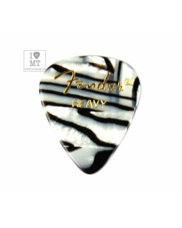 FENDER 351 SHAPE PREMIUM PICKS ZEBRA HEAVY Медіатор