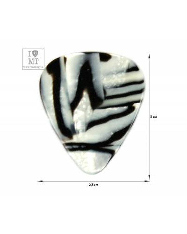 FENDER 351 SHAPE PREMIUM PICKS ZEBRA HEAVY Медіатор