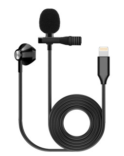 FZONE KM-06 LAVALIER MICROPHONE W/ EARPHONE (Lighting)