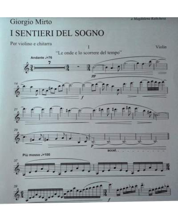 I Sentieru Del Sogno G.Mirto (скрипка + гітара)