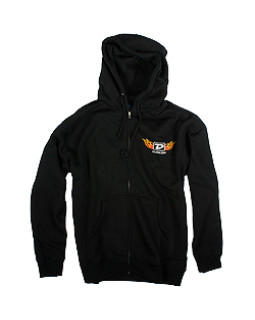 DUNLOP DSD06-MZH-L MEN ZIP HOODIE "FLAME D" LARGE DUNLOP DSD06-MZH-L MEN ZIP HOODIE "FLAME D" LARGE