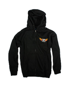 DUNLOP DSD06-MZH-XL MEN ZIP HOODIE "FLAME D" EXTRA LARGE