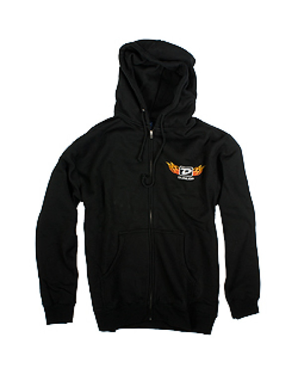 DUNLOP DSD06-MZH-L MEN ZIP HOODIE "FLAME D" LARGE