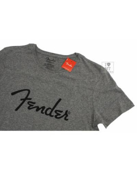 FENDER T-SHIRT SPAGHETTI LOGO MEN'S GREY L Футболка-foto3