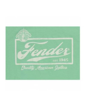 FENDER T-SHIRT BEER LABEL MEN'S SEAFOAM GREEN/WHITE M Футболка-foto3
