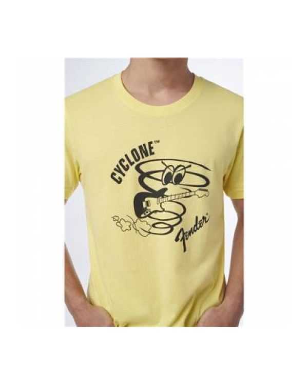 FENDER T-SHIRT CYCLON YELLOW XL Футболка
