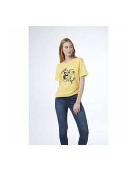 FENDER T-SHIRT CYCLON YELLOW L Футболка-foto3
