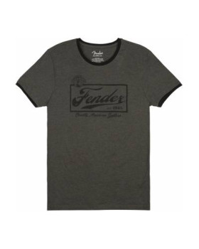 FENDER T-SHIRT BEER LABEL MEN'S GRAY/BLACK L Футболка