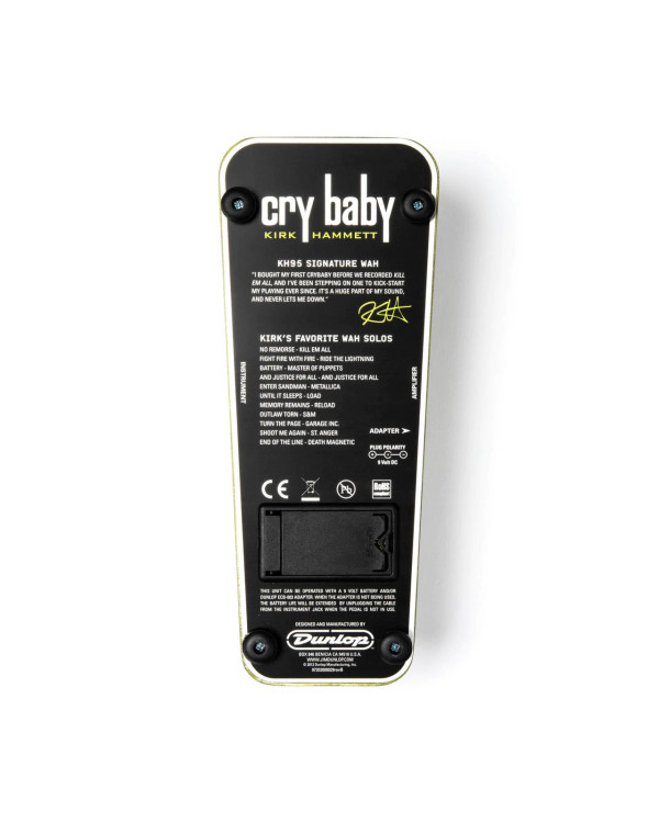 Педаль ефектів DUNLOP KIRK HAMMETT CRY BABY WAH Педаль ефектів DUNLOP KIRK HAMMETT CRY BABY WAH