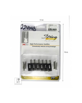 GRAPH TECH PS-8001-00 STRING SAVER SADDLE STRAT/TELE STYLE (6 PCS) Набір сідел для гітар-foto5