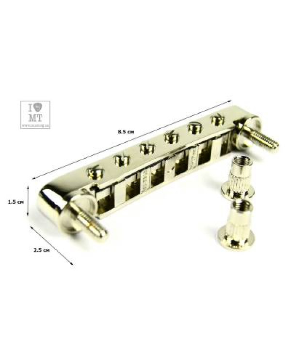 GRAPH TECH PS-8843-N0 STRING SAVER RESOMAX NV1 AUTOLOCK BRIDGE 4MM NICKEL Бридж типу tune-o-matic