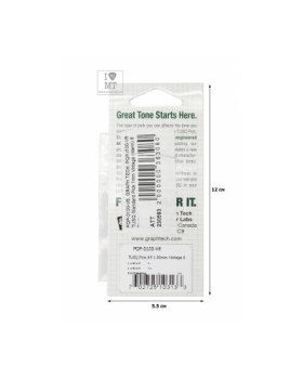 GRAPH TECH PQP-0100-V6 TUSQ Nut Standard Pick 1mm Vintage (Warm) 6 Pack Набір медіаторів-foto6