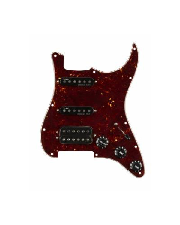 FENDER PRE-WIRED STRAT PICKGUARD HSS TORTOISE SHELL 11 HOLE Пікгард зі звукознімачами