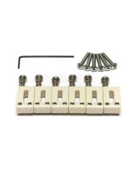GRAPH TECH PQ-8001-L0 TUSQ Saddle Strat/Tele Style Offset - Lefty (6 Pcs) Набір сідел для гітар