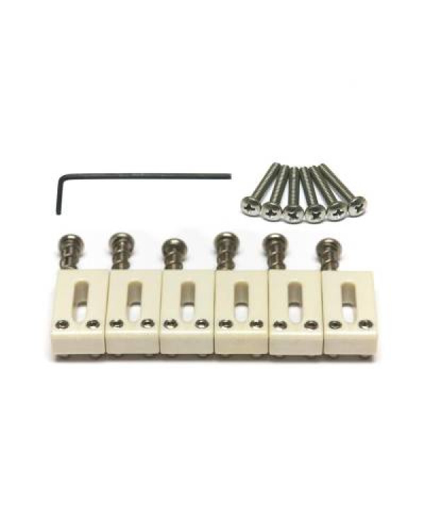 GRAPH TECH PQ-8001-L0 TUSQ Saddle Strat/Tele Style Offset - Lefty (6 Pcs) Набір сідел для гітар