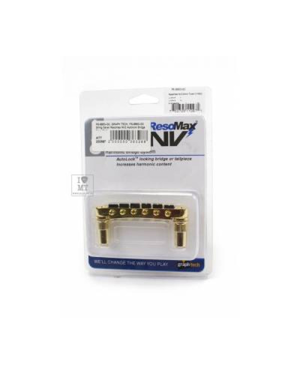 GRAPH TECH PS-8863-G0 String Saver Resomax NV2 Autolock Bridge 6mm-Gold Бридж