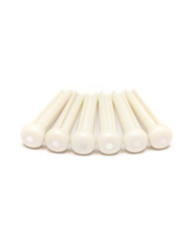 GRAPH TECH PP-1142-00 TUSQ Bridge Pins Martin Style 2mm White / Mother-Of-Pearl Dot (6 Pcs) Набір кілочків