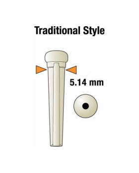 GRAPH TECH PP-1142-00 TUSQ Bridge Pins Martin Style 2mm White / Mother-Of-Pearl Dot (6 Pcs) Набір кілочків-foto4