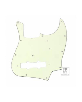 FENDER PICKGUARD JAZZ BASS 11-HOLE VINTAGE MOUNT (з truss rod notch) MINT GREEN Пікгард