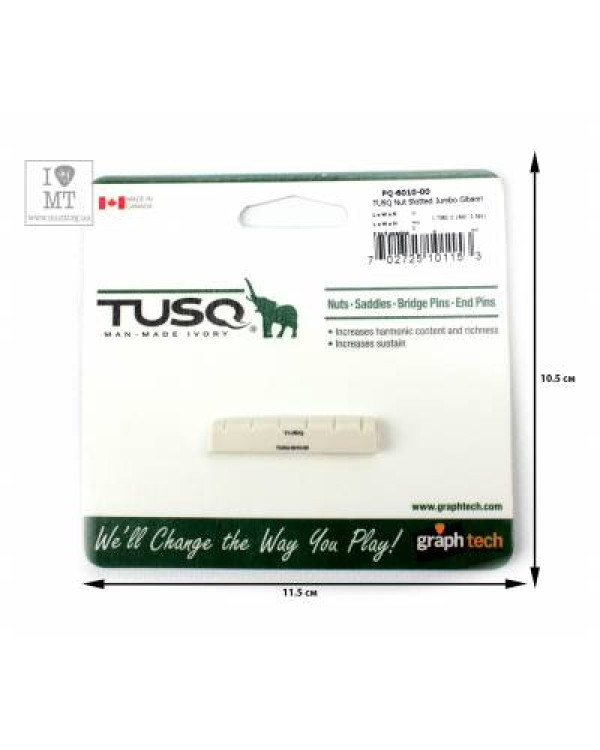GRAPH TECH PQ-6010-00 TUSQ Nut Slotted Jumbo Gibson Style Нульовий поріжок GRAPH TECH PQ-6010-00 TUSQ Nut Slotted Jumbo Gibson Style Нульовий поріжок