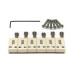 GRAPH TECH PQ-8001-00 TUSQ Saddle Strat/Tele Style Offset (6 Pcs) Набір сідел для гітар