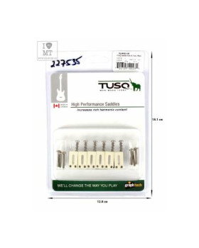 GRAPH TECH PQ-8001-00 TUSQ Saddle Strat/Tele Style Offset (6 Pcs) Набір сідел для гітар-foto5