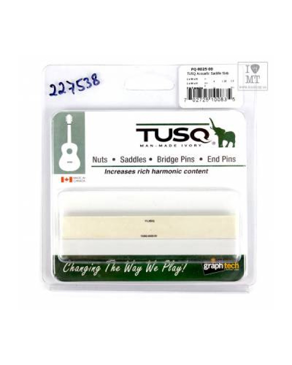 GRAPH TECH PQ-9025-00 TUSQ Acoustic Saddle Slab 1/4" Заготовка для поріжка GRAPH TECH PQ-9025-00 TUSQ Acoustic Saddle Slab 1/4" Заготовка для поріжка