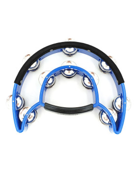 MAXTONE 818N/P Power-2 Tambourine w/Protecting Trim (Blue)