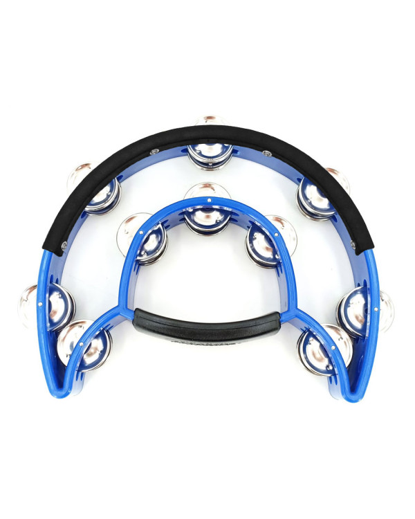 MAXTONE 818N/P Power-2 Tambourine w/Protecting Trim (Blue)