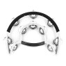 MAXTONE 818N/P Power-2 Tambourine w/Protecting Trim (White)