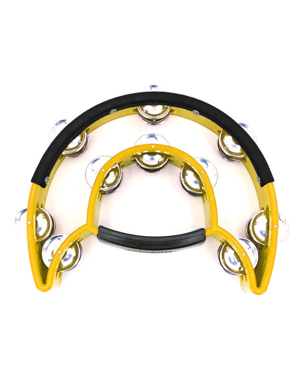 MAXTONE 818N/P Power-2 Tambourine w/Protecting Trim (Yellow)