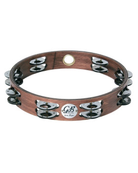 GON BOPS WOOD TAMBOURINE DOUBLE ROW JINGLES