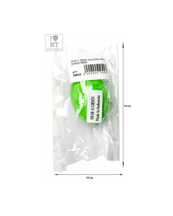 PALM PERCUSSION EGG SHAKER GREEN Шейкер