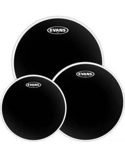EVANS BLACK CHROME Standard Tom Pack (12", 13", 16") - Old Pack