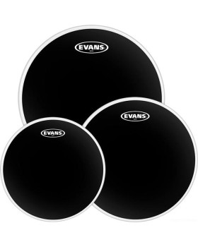 EVANS BLACK CHROME Standard Tom Pack (12", 13", 16") - Old Pack