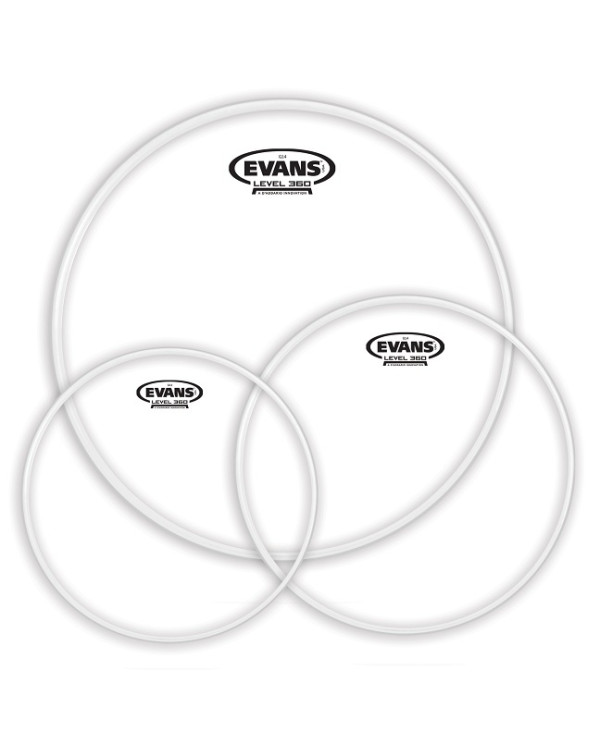 EVANS G14 Clear Rock Tom Pack (10", 12", 16")