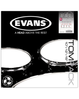 EVANS POWER CENTER Clear Rock Tom Pack (10", 12", 16") - Old Pack-foto2
