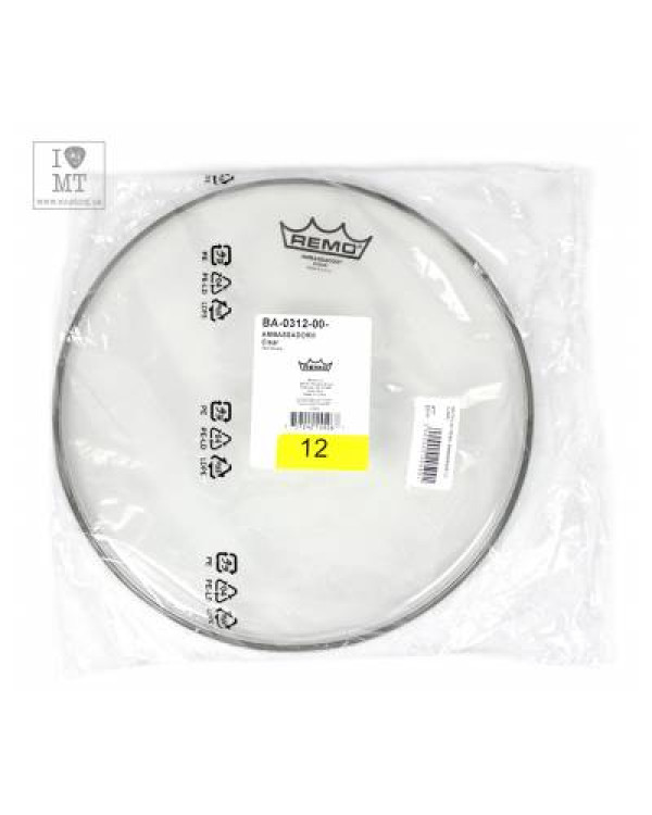REMO AMBASSADOR 12" CLEAR Пластик для барабану